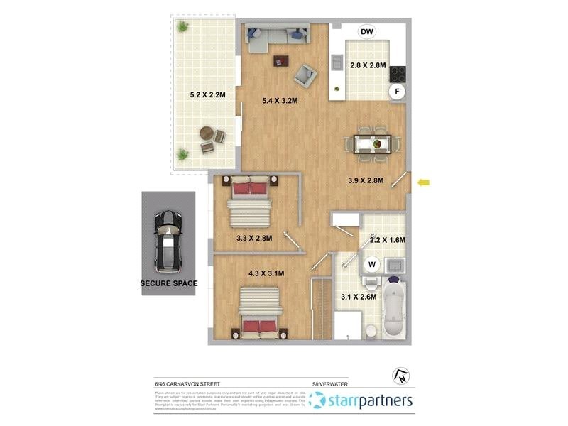6/46-48 Carnarvon Street, Silverwater NSW 2128 Floorplan