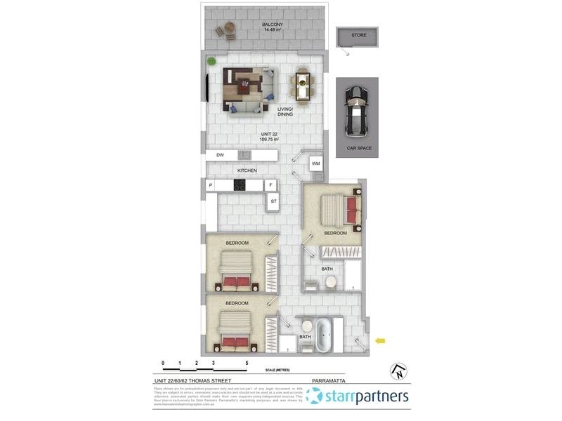 22/60-62 Thomas Street, Parramatta NSW 2150 Floorplan