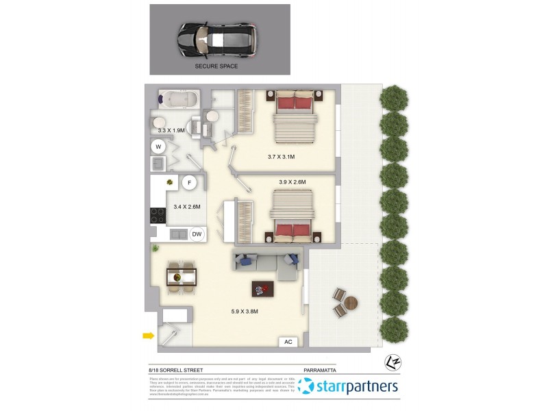 8/18 Sorrell Street, Parramatta NSW 2150 Floorplan