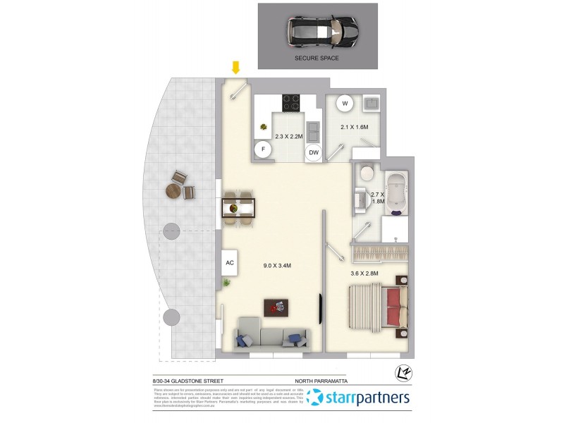 8/30-34 Gladstone Street, North Parramatta NSW 2151 Floorplan