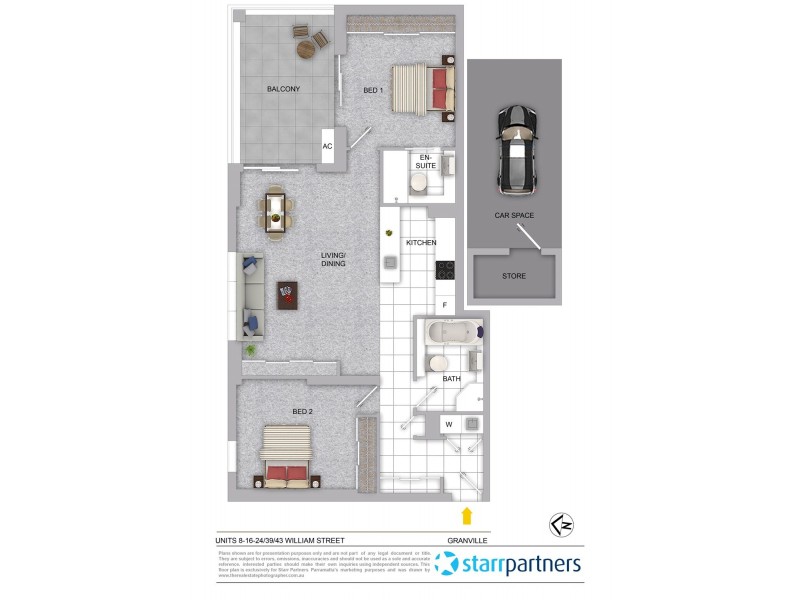 8/39-43 William Street, Granville NSW 2142 Floorplan