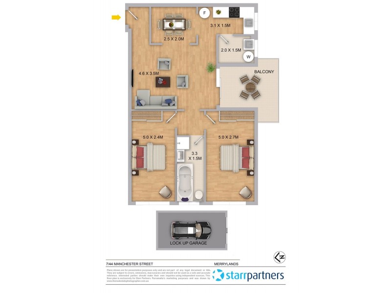 7/44-46 Manchester Street, Merrylands NSW 2160 Floorplan