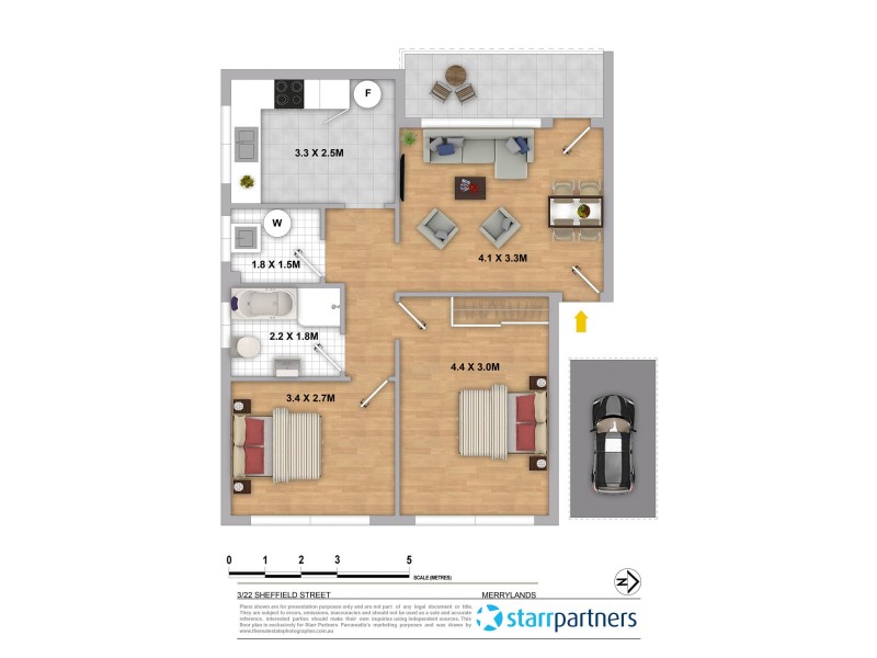3/22 Sheffield Street, Merrylands NSW 2160 Floorplan