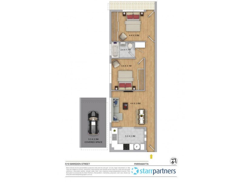 5/10 Marsden Street, Parramatta NSW 2150 Floorplan