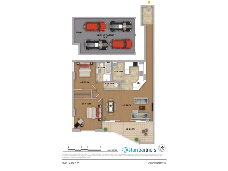 42/34 Albert Street, North Parramatta NSW 2151 Floorplan