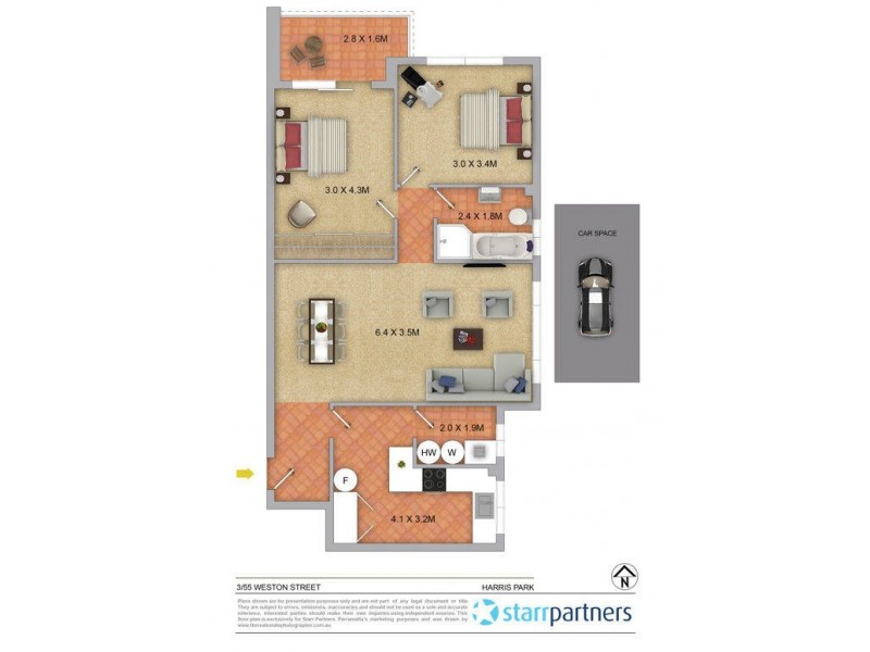 3/55 Weston Street, Harris Park NSW 2150 Floorplan