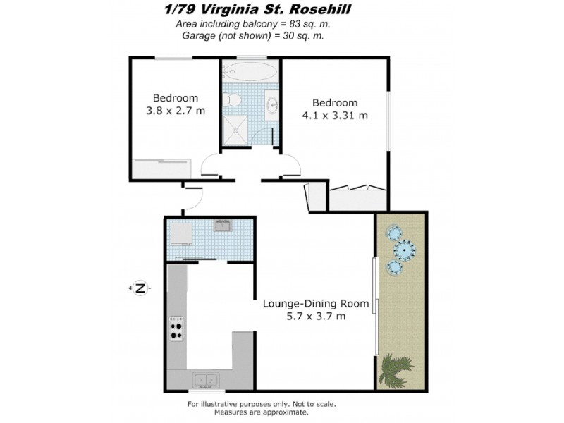 1/79 Virginia Street, Rosehill NSW 2142 Floorplan