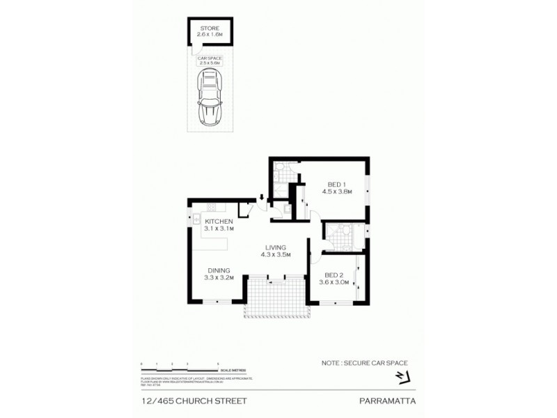 12/473 Church Street, North Parramatta NSW 2151 Floorplan