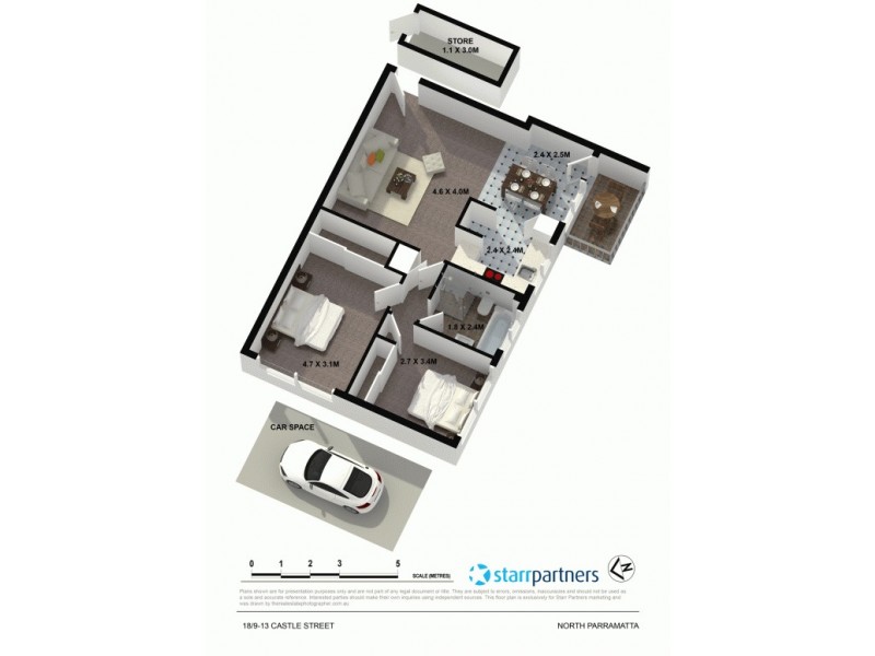 18/9-13 Castle St, North Parramatta NSW 2151 Floorplan