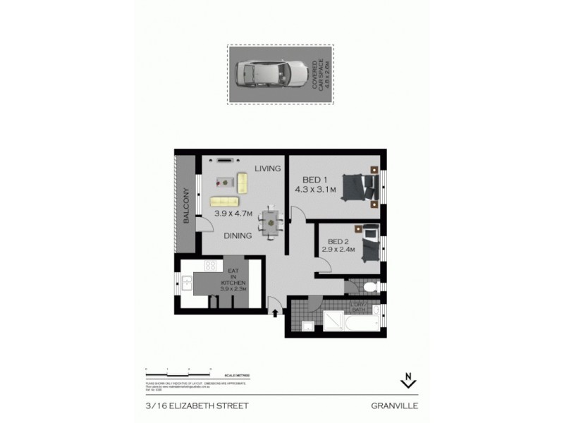 3/16 Elizabeth Street, Granville NSW 2142 Floorplan