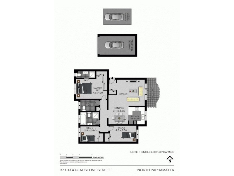 3/10-14 Gladstone Street, North Parramatta NSW 2151 Floorplan