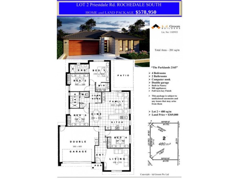 (485) Lot 2 Priestdale Road, Rochedale South QLD 4123