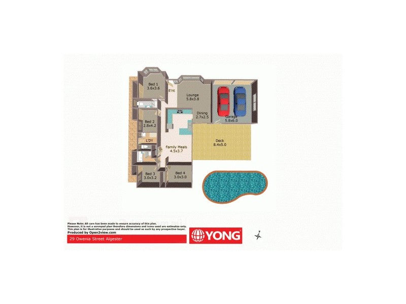 29 Owenia St, Algester QLD 4115 Floorplan