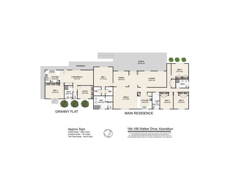 184 Walker Drive, Kooralbyn QLD 4285 Floorplan