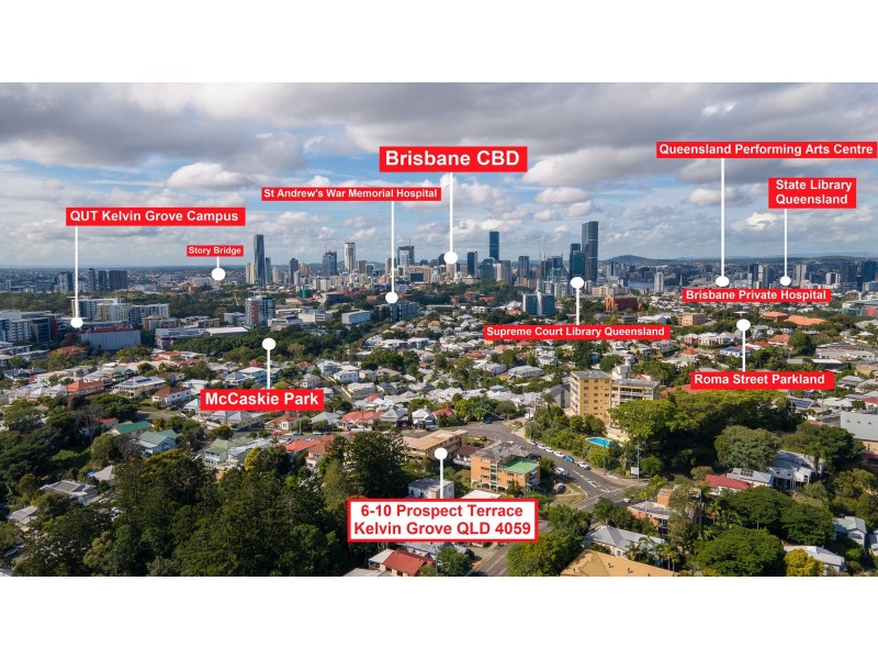 Units+House+DA, 6-10 Prospect Terrace, Kelvin Grove QLD 4059