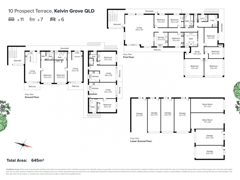 Units+House+DA, 6-10 Prospect Terrace, Kelvin Grove QLD 4059 Floorplan