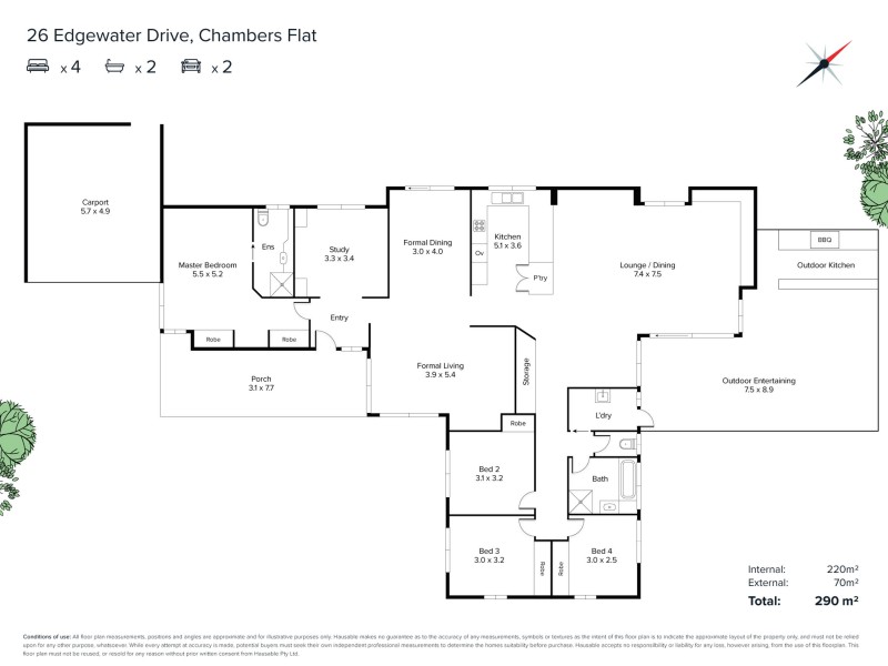 26-36 Edgewater Drive, Chambers Flat QLD 4133 Floorplan