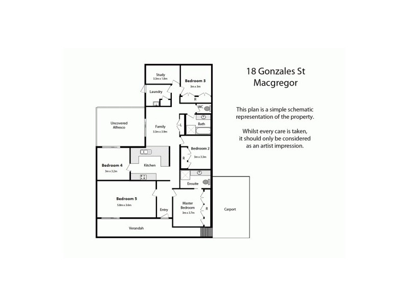 18 Gonzales St, Macgregor QLD 4109 Floorplan