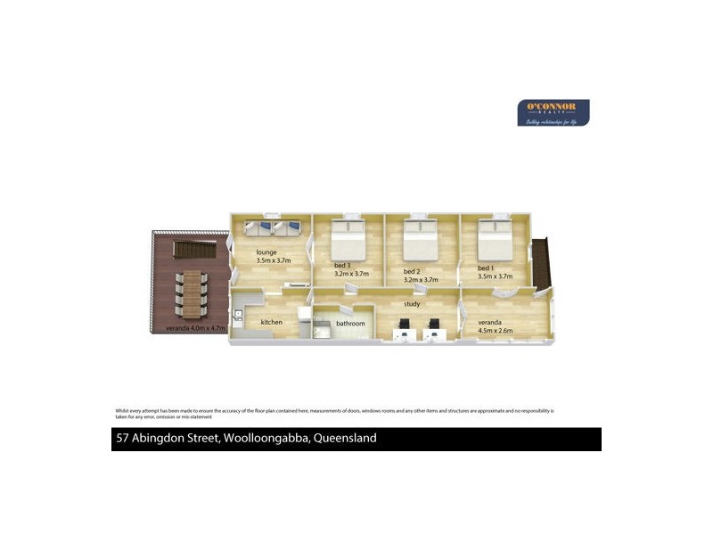 57 ABINGDON STREET, Woolloongabba QLD 4102 Floorplan