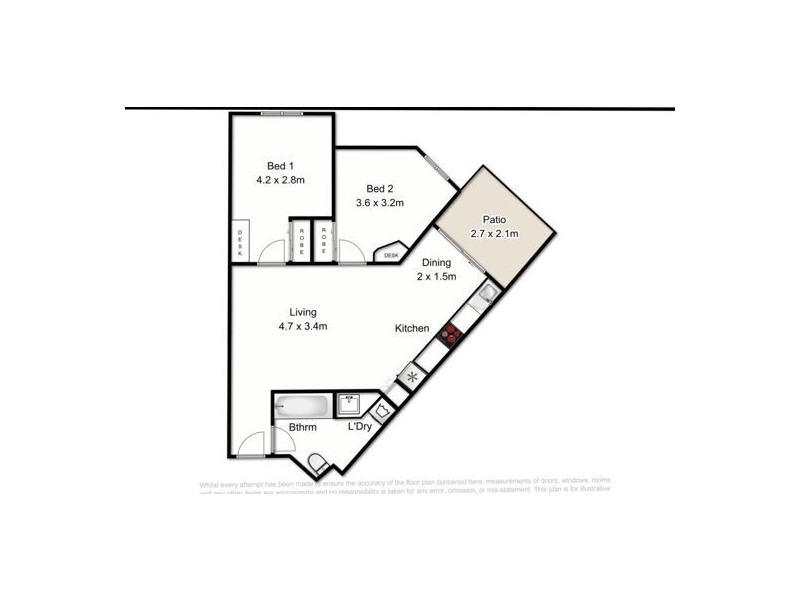 224/85 DEAKIN STREET, Kangaroo Point QLD 4169 Floorplan