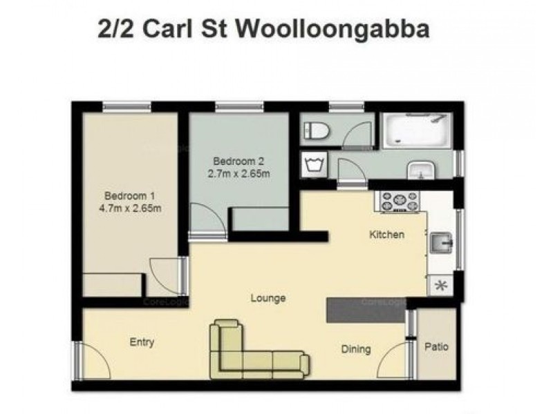 2/2 Carl Street, Woolloongabba QLD 4102