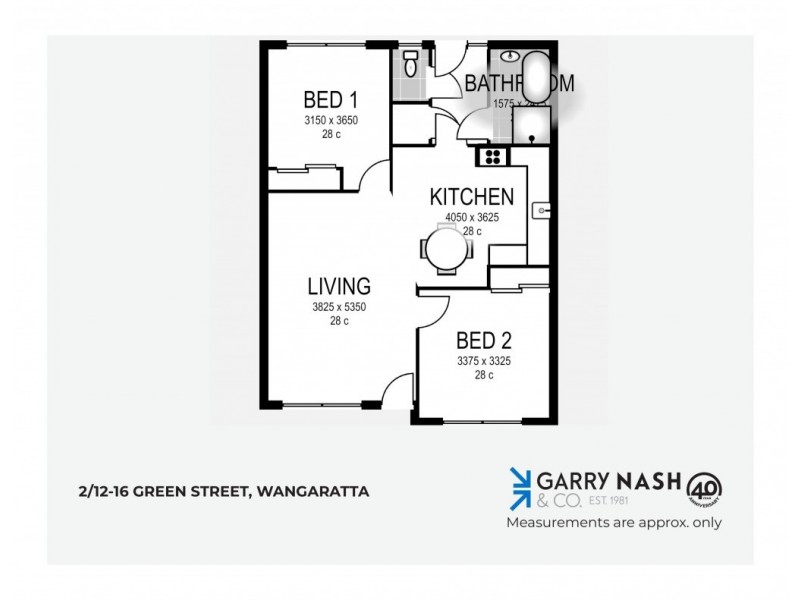 2/12-16 Green Street, Wangaratta VIC 3677 Floorplan