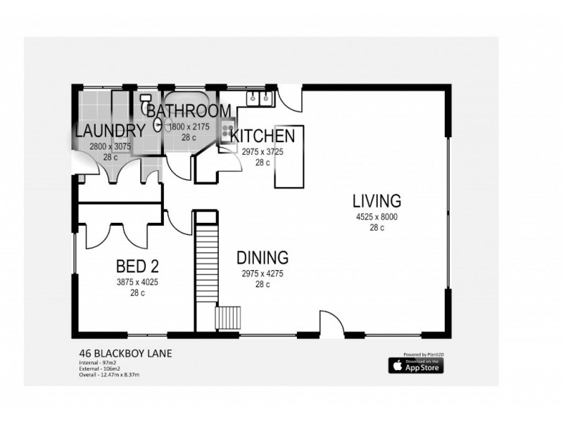 46 Blackboy Lane, Glenrowan VIC 3675 Floorplan