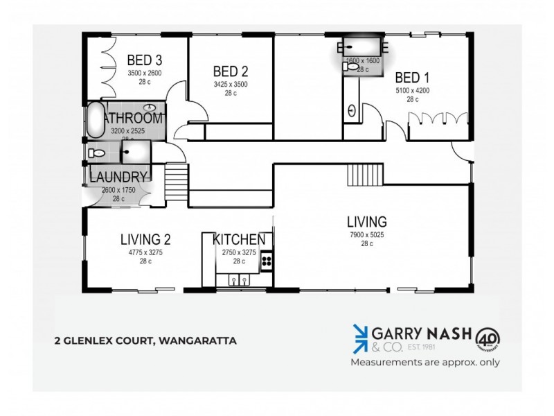 2 Glenlex Court, Wangaratta VIC 3677 Floorplan