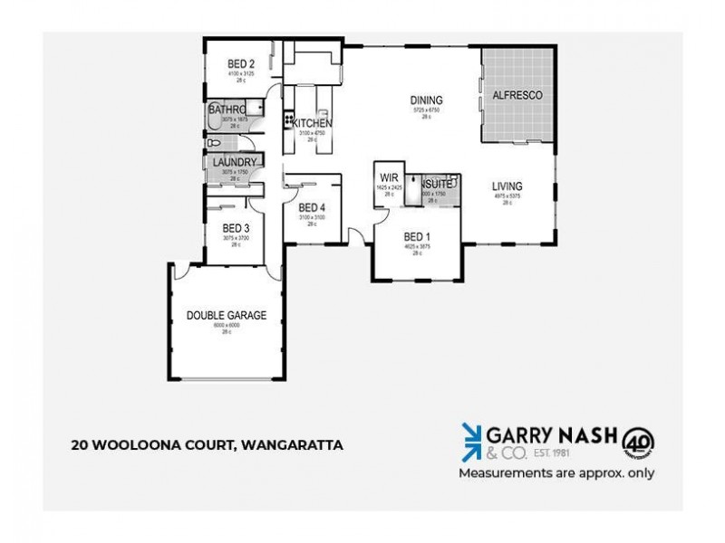 20 Wooloona Court, Wangaratta VIC 3677 Floorplan