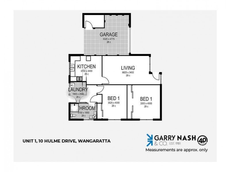 1/10 Hulme Drive, Wangaratta VIC 3677 Floorplan