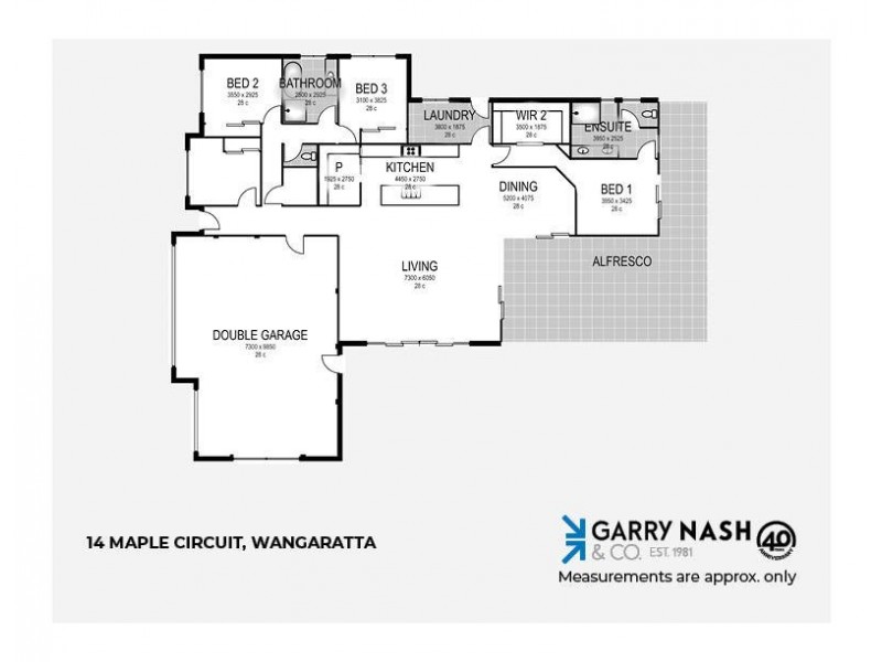 14 Maple Circuit, Wangaratta VIC 3677 Floorplan