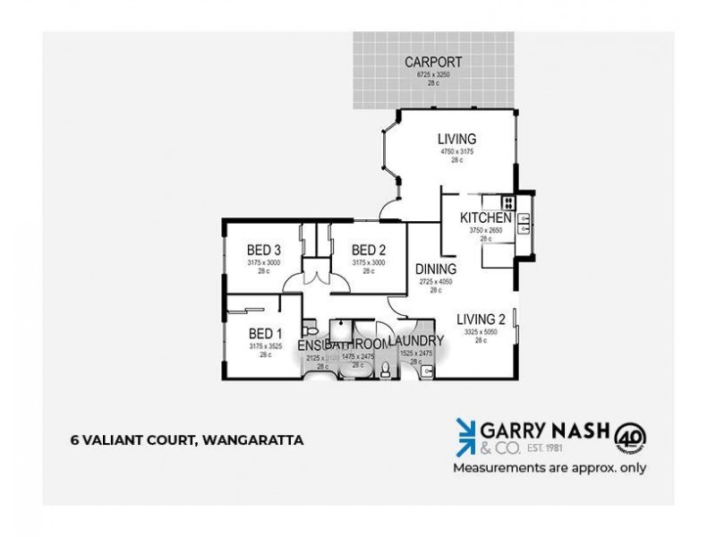 6 Valiant Court, Wangaratta VIC 3677 Floorplan