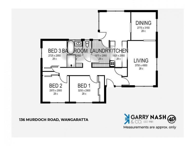 136 Murdoch Road, Wangaratta VIC 3677 Floorplan