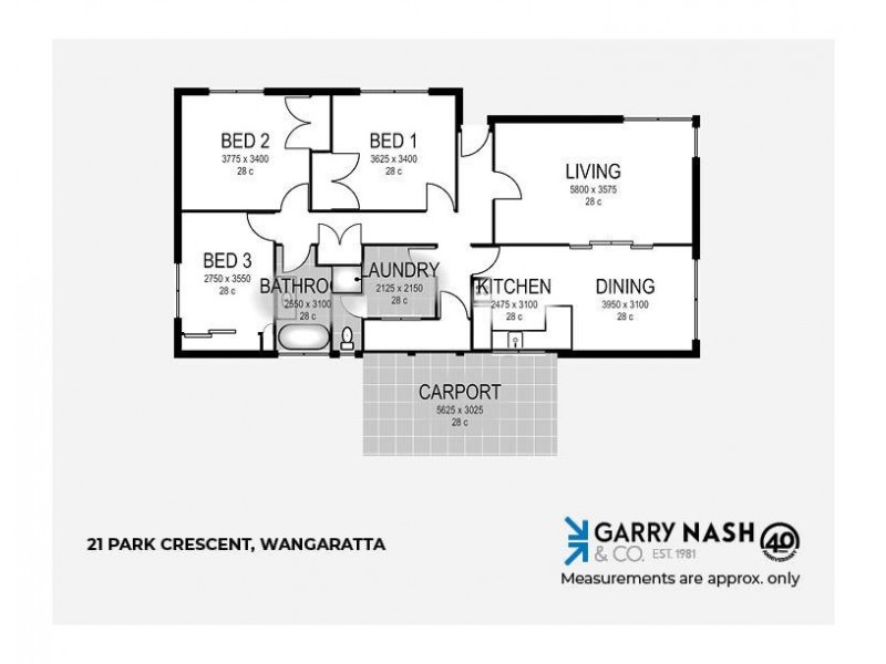 21 Park Crescent, Wangaratta VIC 3677 Floorplan