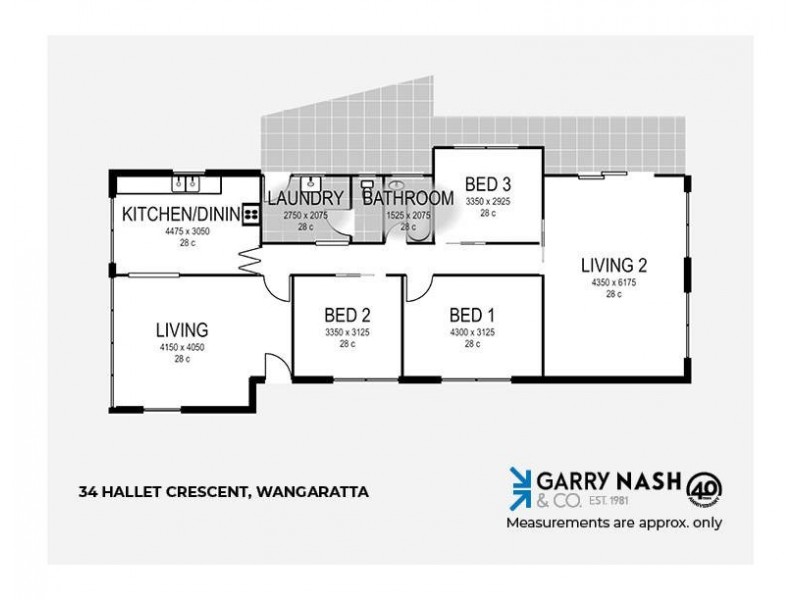 34 Hallett Crescent, Wangaratta VIC 3677 Floorplan