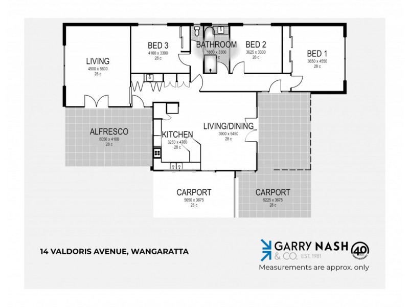 14 Valdoris Avenue, Wangaratta VIC 3677 Floorplan
