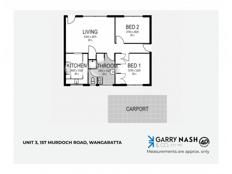 3/157 Murdoch Road, Wangaratta VIC 3677 Floorplan