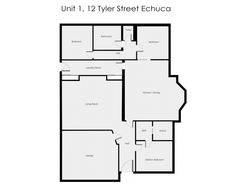 1/12 Tyler Street, Echuca VIC 3564 Floorplan