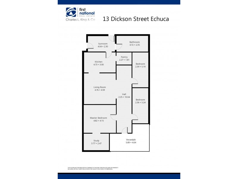 13 Dickson Street, Echuca VIC 3564 Floorplan