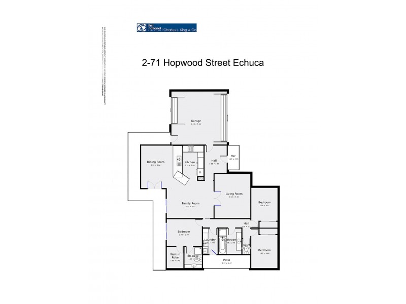 2/71 Hopwood Street, Echuca VIC 3564 Floorplan