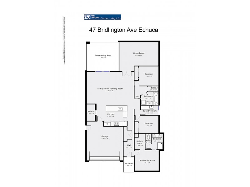 47 Bridlington Avenue, Echuca VIC 3564 Floorplan