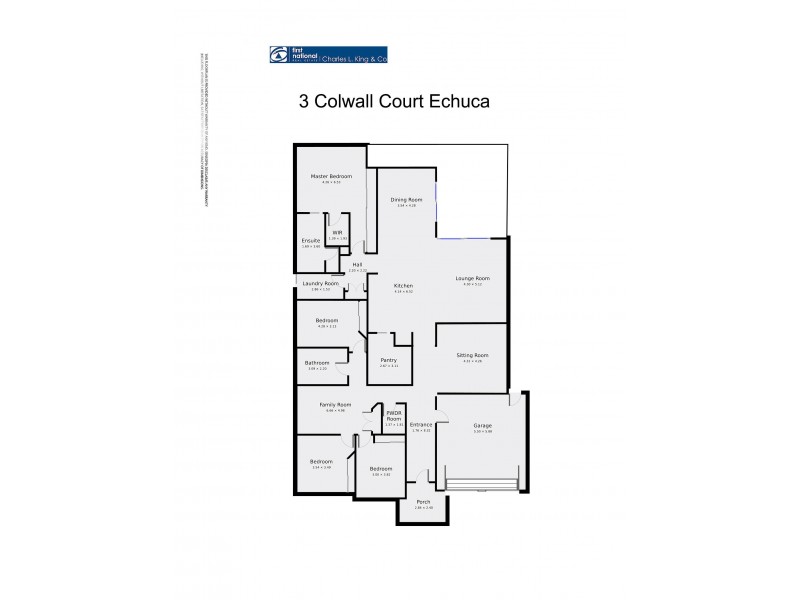 3 Colwall Court, Echuca VIC 3564 Floorplan