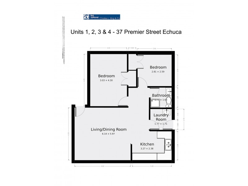 1-4/37 Premier Street, Echuca VIC 3564 Floorplan