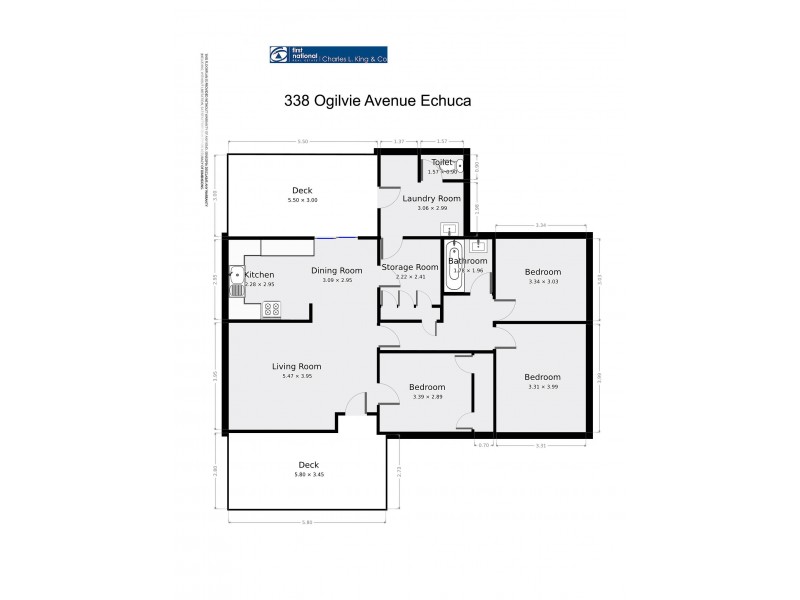 338 Ogilvie Avenue, Echuca VIC 3564 Floorplan