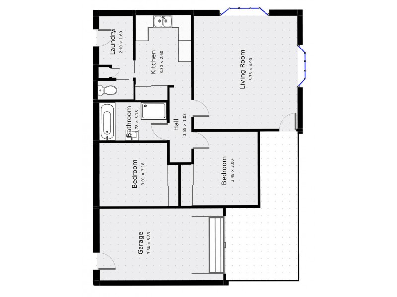 1/7 Hare Street, Echuca VIC 3564 Floorplan