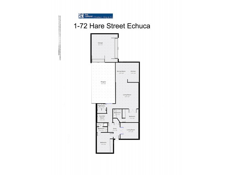 1/72 Hare Street, Echuca VIC 3564 Floorplan