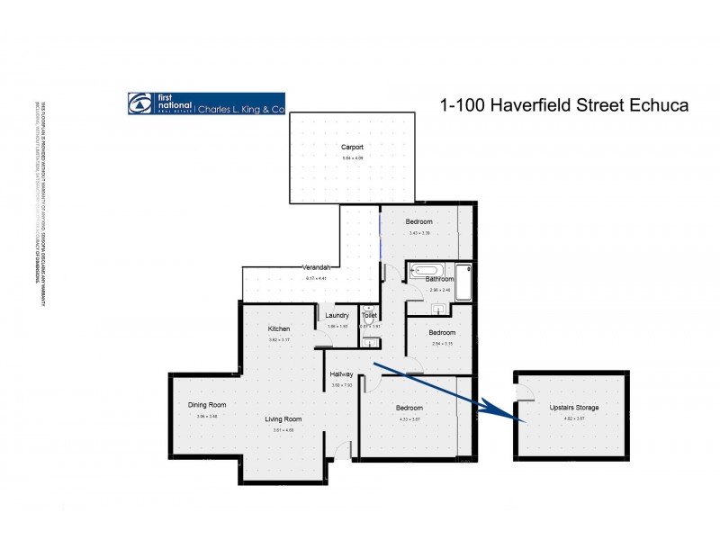 1/100 Haverfield Street, Echuca VIC 3564 Floorplan
