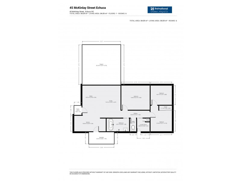 45 McKinlay Street, Echuca VIC 3564 Floorplan