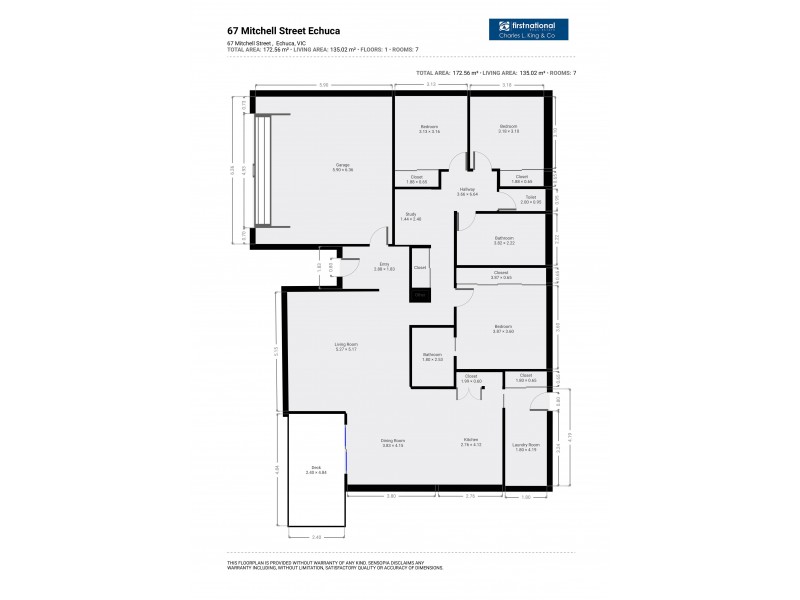 2/67 Mitchell Street, Echuca VIC 3564 Floorplan