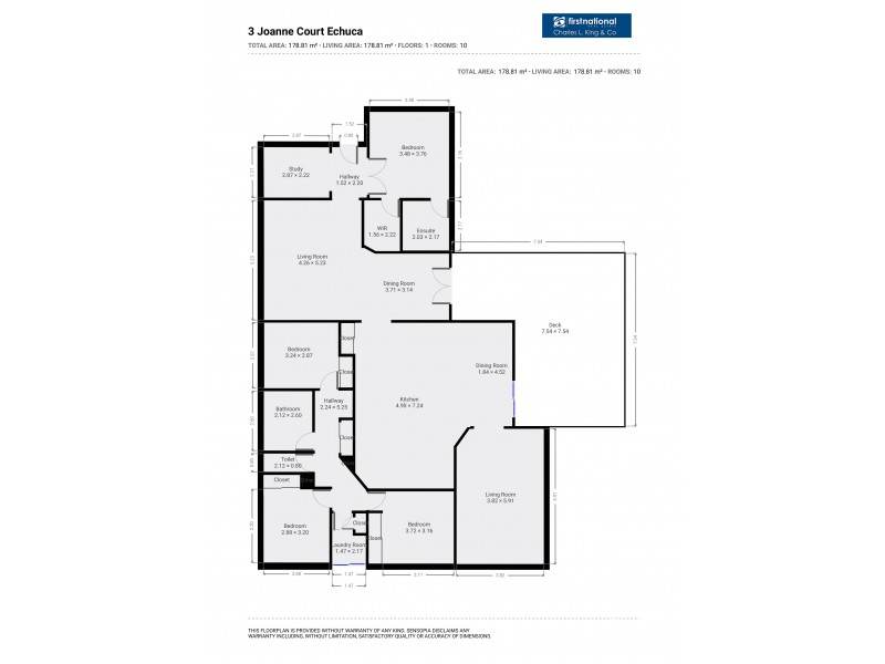 3 Joanne Court, Echuca VIC 3564 Floorplan